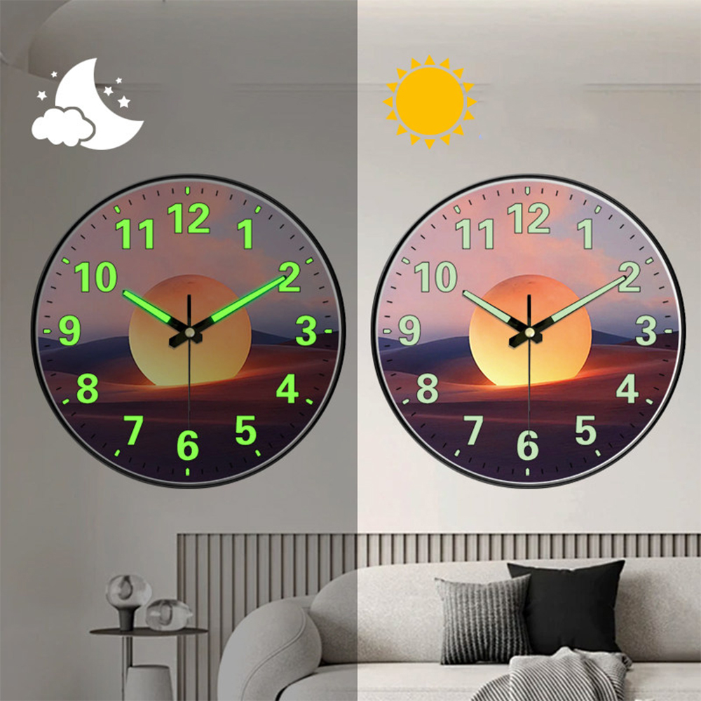Luxury Lifestyle Dark - 1pc orologio da parete luminoso alla