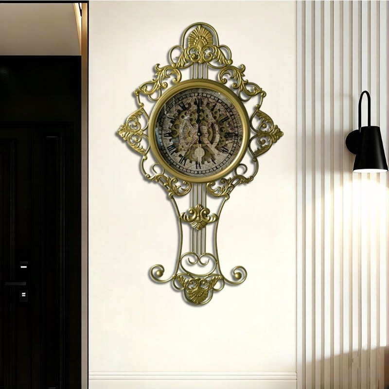 Luxury Lifestyle Aesthetics - Orologio da parete meccanico, grande, ideale